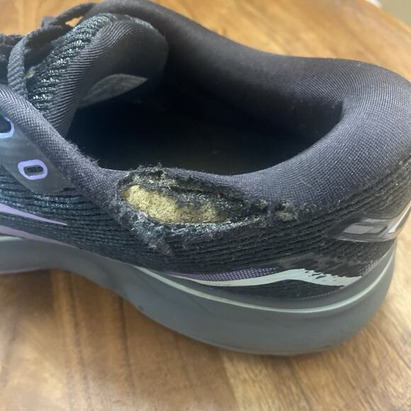 Brooks Ghost 15 Black Jacaranda Womens Size 9 Black Running Shoes 1203801B011 - Picture 9 of 11